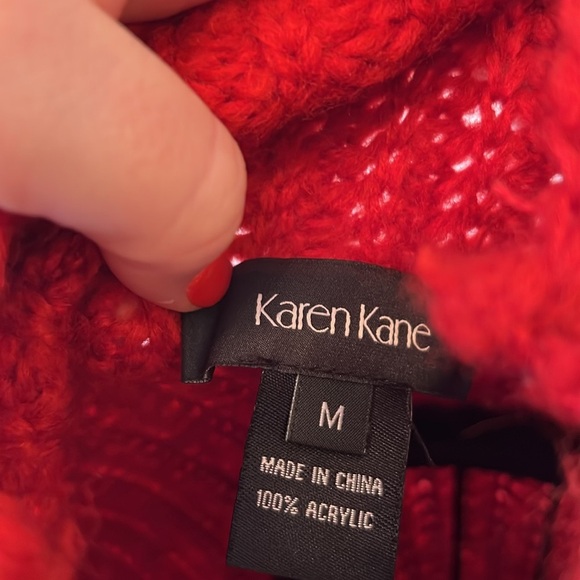 NWT Karen Kane Mock-Neck Sweater-Size M - Picture 4 of 6
